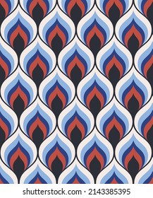 Resumen del patrón geométrico sin costuras. Impresión vectorial de papel pintado verde colorido. Ornamento de pesca de estilo asiático multicolor. Diseño textil de moda en pequeña escala de forma simple