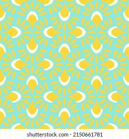 Resumen del patrón geométrico sin costuras. Impresión vectorial de papel pintado colorida. Ornamento de pesca de estilo asiático multicolor. Diseño textil de moda en pequeña escala de forma simple