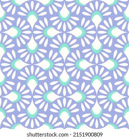 Abstract geometric seamless pattern. Colorful wallpaper vector print. Multicolor asian style fishcsale ornament. Simple shaped small scale fashion textile design