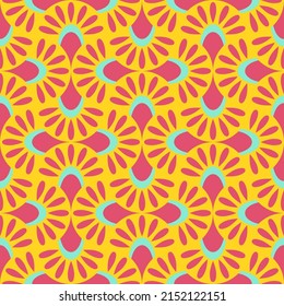 Abstract geometric seamless pattern. Colorful wallpaper vector print. Multicolor asian style fishcsale ornament. Simple shaped small scale fashion textile design