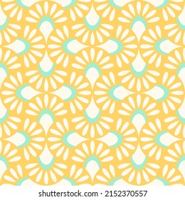 Abstract geometric seamless pattern. Colorful wallpaper vector print. Multicolor asian style fishcsale ornament. Simple shaped small scale fashion textile design
