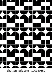 Abstract geometric seamless pattern, contrast regular background with diamonds and squares. 