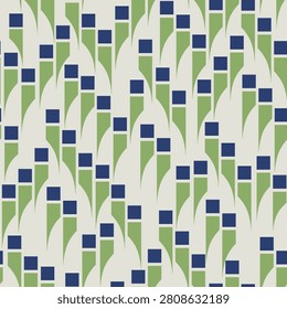 Abstract geometric seamless pattern. Cube ornamental background. Avantgarde artistic ornament