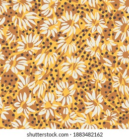 Abstract geometric seamless pattern. Abstract cut shapes with ragged edges. Stylized animal giraffe skin fur print texture. Fashion design for textile, fabric, backdrop or any surface.