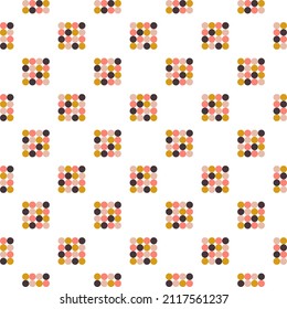 Abstract geometric seamless pattern. Cute dots structure wallpaper design. 