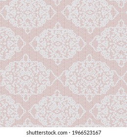 Abstract geometric seamless pattern with damask and floral elements. Modern abstract design for paper, cover, fabric, interior decor and other users.