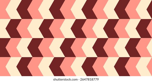 Abstract geometric seamless pattern with diamond shape in dark n light red on white background.Vector illustration.For masculine shirt lady dress textile cover wallpaper all over print 