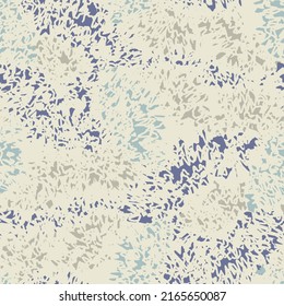 Abstract geometric seamless pattern in doodle style with color segments.
