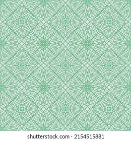 abstract geometric seamless pattern drawn with light green and dark green colors