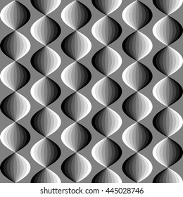 Abstract geometric seamless pattern, ellipses background, vector illustration