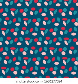 Abstract geometric seamless pattern with elliptical shapes