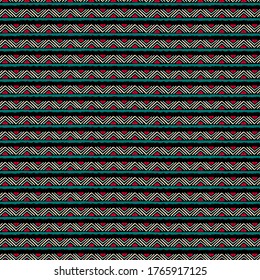 Resumen del patrón geométrico sin costuras. Origen étnico. Impresión repetitiva con ondas, líneas. Diseño de tejido, papel tapiz