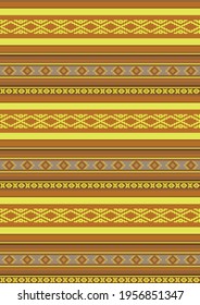 Abstract geometric seamless pattern. Ethnic tribal background. Striped textile ornament.