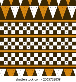 patrón abstracto geométrico sin fisuras en estilo étnico. Fondo de estilo africano