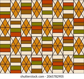 abstract geometric seamless pattern in ethnic style. African style background