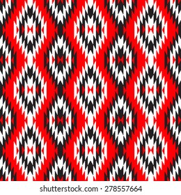 Abstract geometric seamless pattern ethnic background