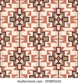Abstract geometric seamless pattern ethnic tribal style 