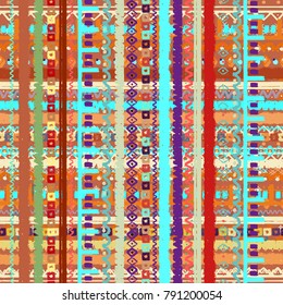 Abstract geometric seamless pattern. Ethnic background texture