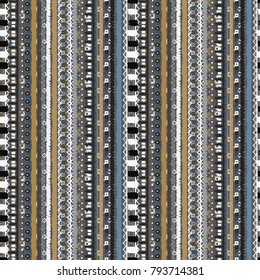 Abstract geometric seamless pattern. Ethnic background texture