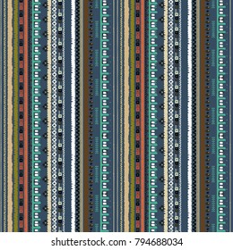 Abstract geometric seamless pattern. Ethnic background texture