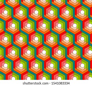 Abstract Geometric Seamless pattern for fabric