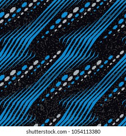 Abstract geometric seamless pattern. Fashion Style Design Print Triangle. With vertical fading lines, tracks, halftone stripes. Extreme sport style illustration. Trendy Urban colorful backdrop.