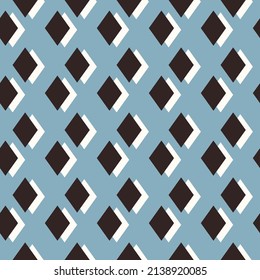 Abstract geometric seamless pattern. Fashion vector print for fabric with diamonds