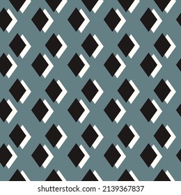 Abstract geometric seamless pattern. Fashion vector print for fabric with diamonds