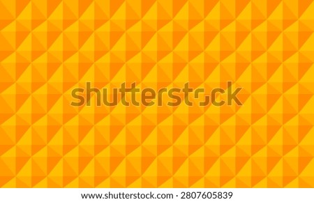 Abstract geometric seamless pattern featuring repeating triangular shapes in warm orange tones.