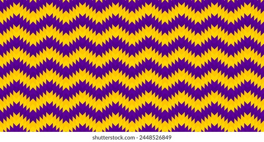 Abstract geometric seamless pattern flat design in yellow and purple color. Vector background. Suitable for landing page, wallpaper, banner and web backgrounds.
