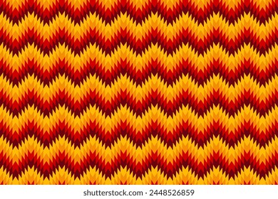 Abstract geometric seamless pattern flat design in red and yellow color. Vector background. Suitable for landing page, wallpaper, banner and web backgrounds.
