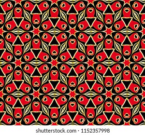 abstract geometric seamless pattern. geometrical ornament. vector illustration for design invitation, background, wallpaper.