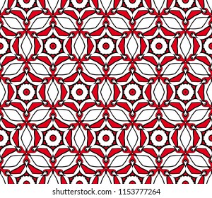 abstract geometric seamless pattern. geometrical ornament. vector illustration for design invitation, background, wallpaper.
