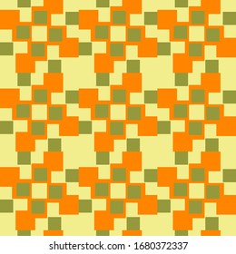 Abstract geometric seamless pattern. Geometrical ornament of squares. Vector colorful illustration. Endless texture.