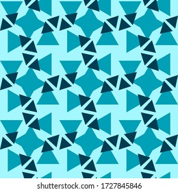 Abstract geometric seamless pattern. Geometrical ornament of triangles. Vector colorful illustration. Endless texture.