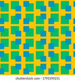 Abstract geometric seamless pattern. Geometrical ornament of squares. Vector colorful illustration. Endless texture.