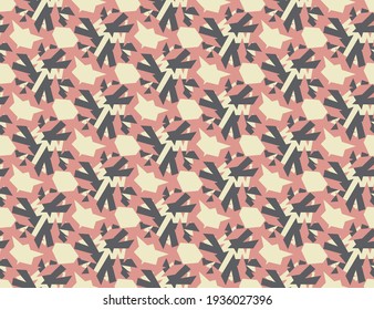 Abstract geometric seamless pattern. Geometrical ornament. Vector colorful illustration. Endless texture.