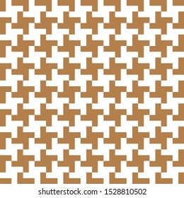Abstract geometric seamless pattern. Gold and white. Modern stylish texture. Vector background.