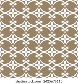 Abstract geometric seamless pattern. Gold and white. Modern stylish texture. Vector background.