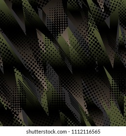 Abstractas patrón geométrico sin fisuras. Vector gráfico. Fondo de carreras para envoltura de vinilo y calcomanía. Grunge, patrón de textura de neón.