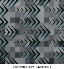 Abstract geometric seamless pattern. Graphic vector. Racing background for vinyl wrap and decal. Grunge, neon texture pattern.