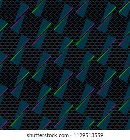 Abstract geometric seamless pattern. Graphic vector. Racing background for vinyl wrap and decal. Grunge, neon texture pattern. 