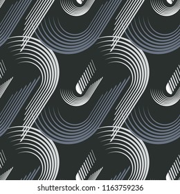 Abstract geometric seamless pattern. Graphic vector. Racing background for vinyl wrap and decal. Grunge, neon texture pattern.