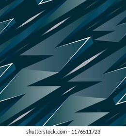 Abstract geometric seamless pattern. Graphic vector. Racing background for vinyl wrap and decal. Grunge, neon texture pattern.