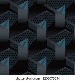 Abstract geometric seamless pattern. Graphic vector. Racing background for vinyl wrap and decal. Grunge, neon texture pattern. Sports textile. Fashion military.
