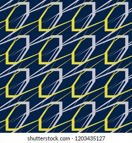 Abstract geometric seamless pattern. Graphic vector. Racing background for vinyl wrap and decal. Grunge, neon texture pattern. Sports textile. Fashion military.