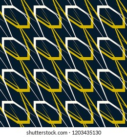 Abstract geometric seamless pattern. Graphic vector. Racing background for vinyl wrap and decal. Grunge, neon texture pattern. Sports textile. Fashion military.