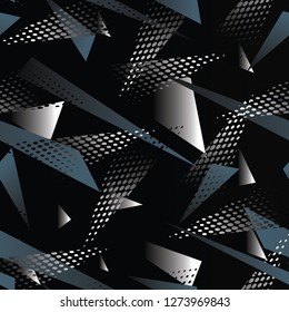 Abstract geometric seamless pattern. Graphic vector. Racing background for vinyl wrap and decal. Grunge, neon texture pattern —Vector