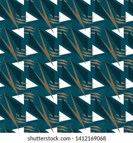 Abstract geometric seamless pattern. Graphic vector. Racing background for vinyl wrap and decal. Grunge, neon texture pattern. Sports textile. Fashion military.