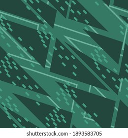 Abstract geometric seamless pattern. Graphic vector. Racing background for vinyl wrap and decal. Grunge, neon texture pattern.